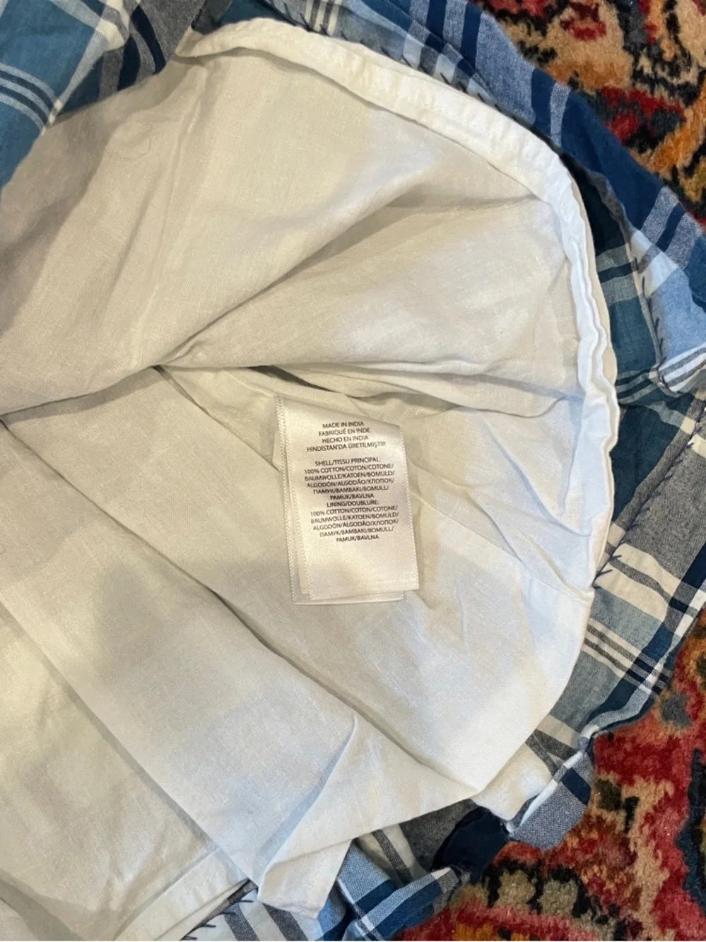 Polo by Ralph Lauren Blue & White Plaid Tank Dress